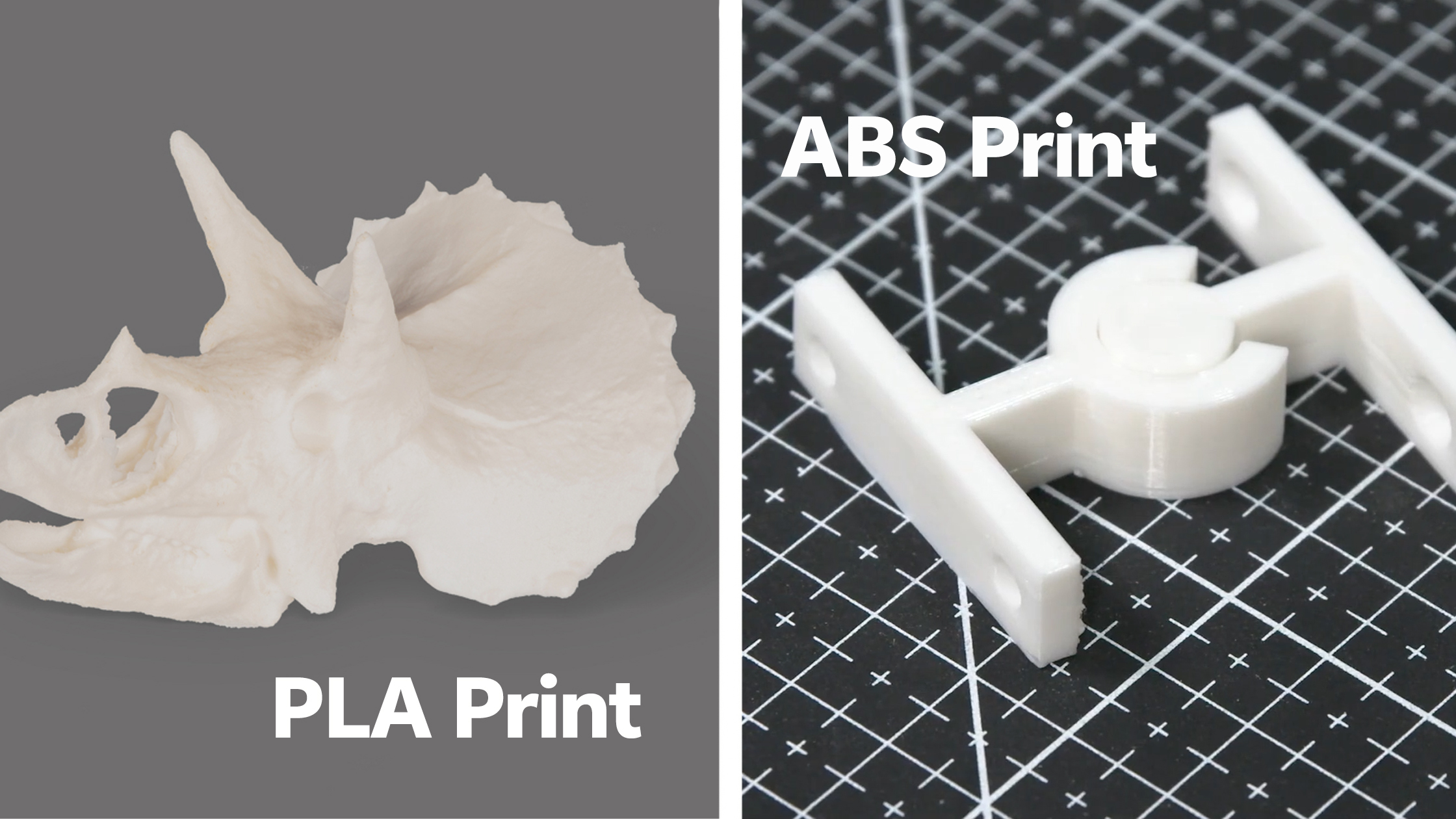 PLA model vs. ABS model