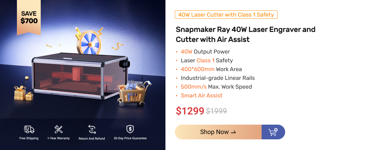 Snapmaker Ray laser engraver black-friday sale.