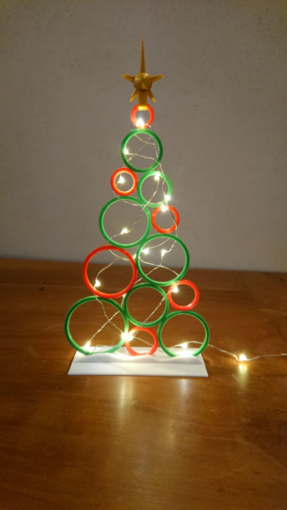 3D Printed Christmas Ornament  Christmas Light Tree