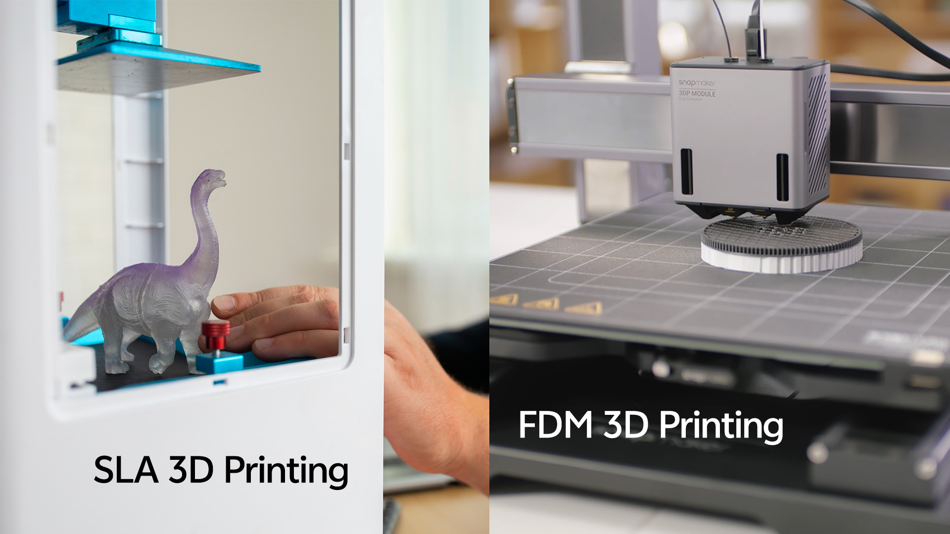 SLA 3D printing vs. FDM 3D printing.