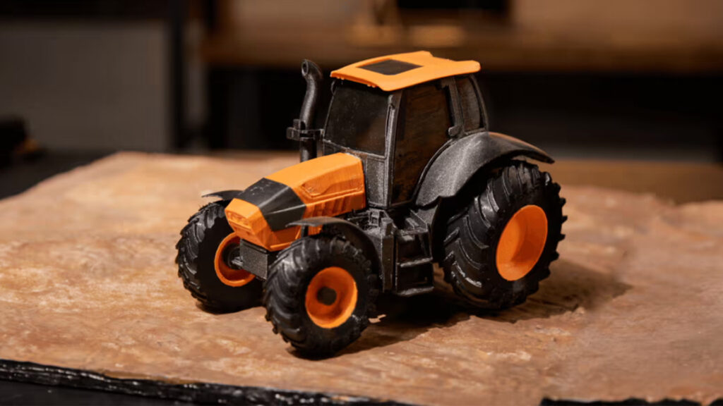 3D Printed TPU Toy Engineering Vehicle.