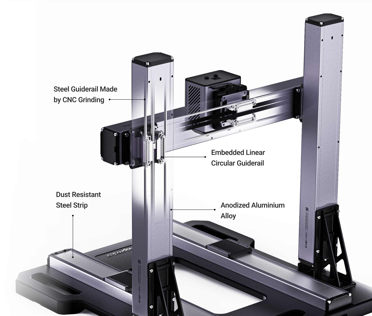 Snapmaker Artisan with embedded linear rails