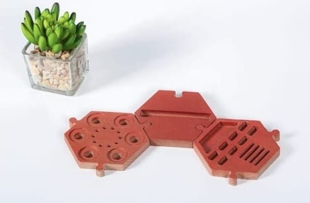 Make a modular hexagonal tray with the CNC function in Snapmaker 3